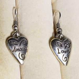 Brighton LOVE Silver Heart With Etched